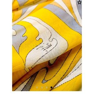 Emilio pucci leggings yellow , white , and gray